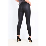 Black Coated Skinny Jeans - Missworldlondon