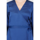 Blue Organic Modal Wrap Dress - wrap dress