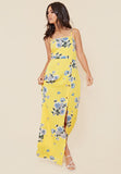 Yellow Flower Maxi Dress