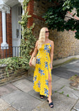 Yellow Flower Maxi Dress