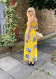 Yellow Flower Maxi Dress